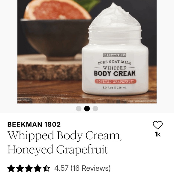 Beekman 1802 Pure Goat Milk Whipped Body Cream in Honeyed Grapefruit NEW! - Picture 1 of 5